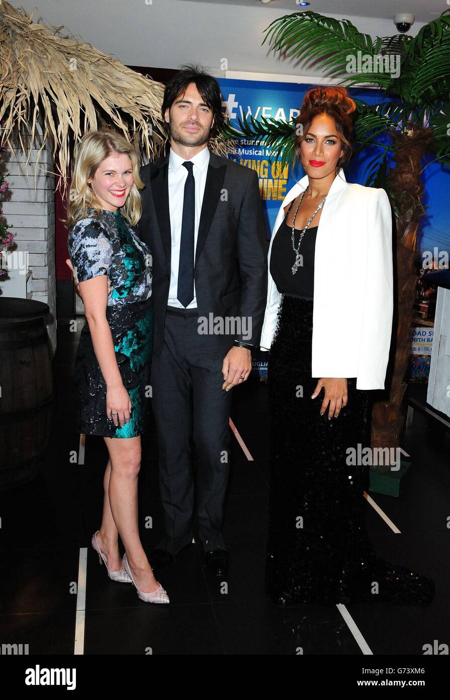 Hannah Arterton, Giulio Berruti and Leona Lewis attending the