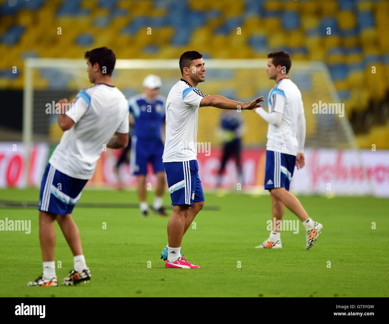Soccer - FIFA World Cup 2014 - Group F - Argentina v Bosnia-Herzegovina - Argentina Training Session - Estadio do Maracana Stock Photo