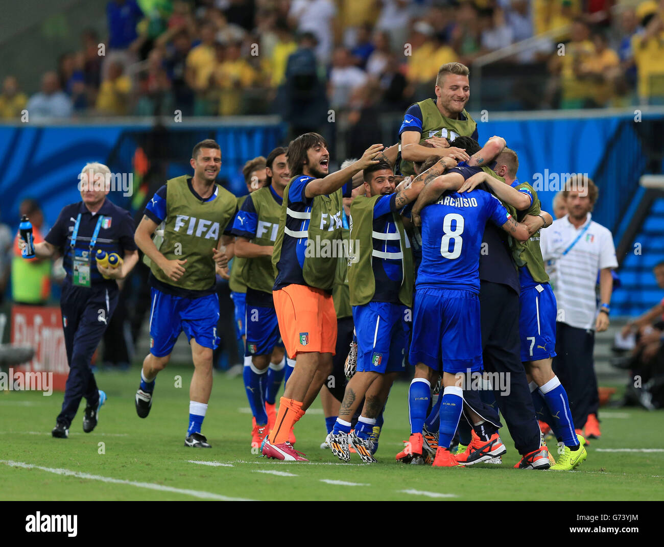 Soccer - FIFA World Cup 2014 - Group D - England v Italy - Arena da Amazonia Stock Photo