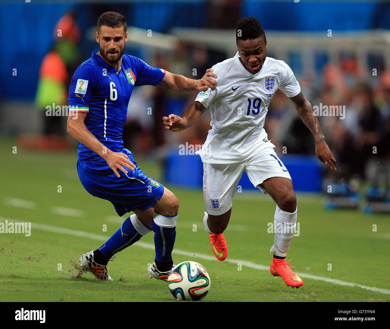 Soccer - FIFA World Cup 2014 - Group D - England v Italy - Arena da Amazonia Stock Photo