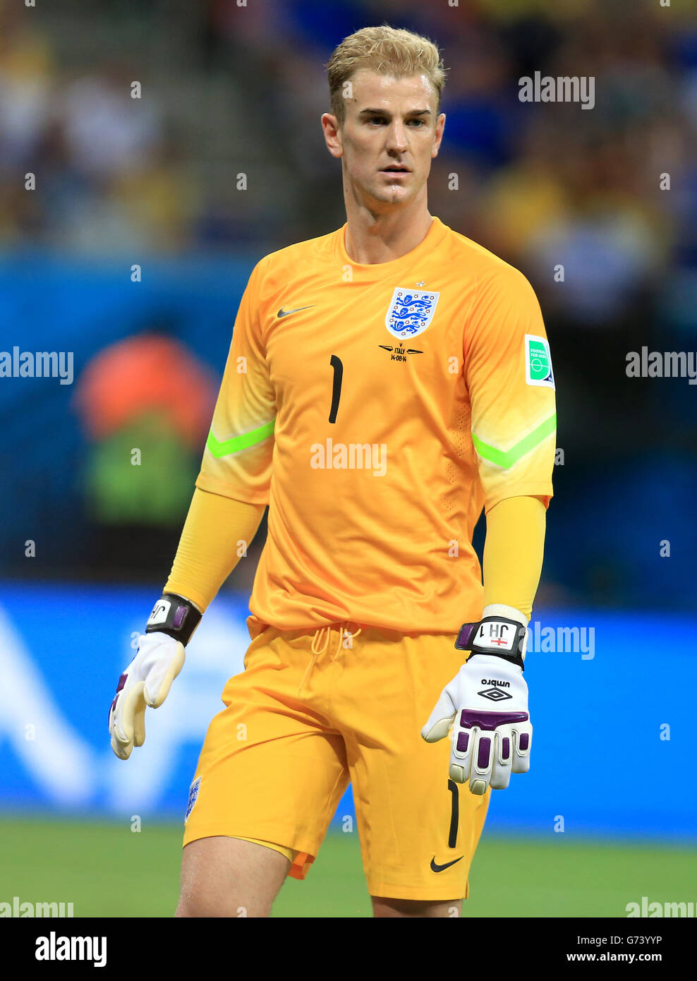 England's Joe Hart during the FIFA World Cup, Group D match at the