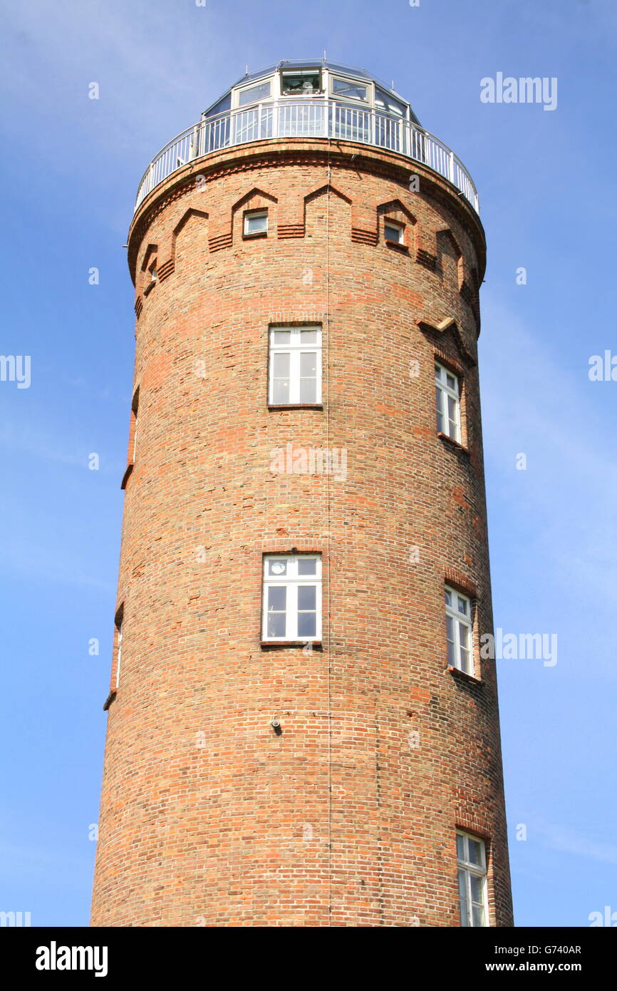 Cape Arkona lighthouse tower on the island Rugen. Germany Stock Photo ...