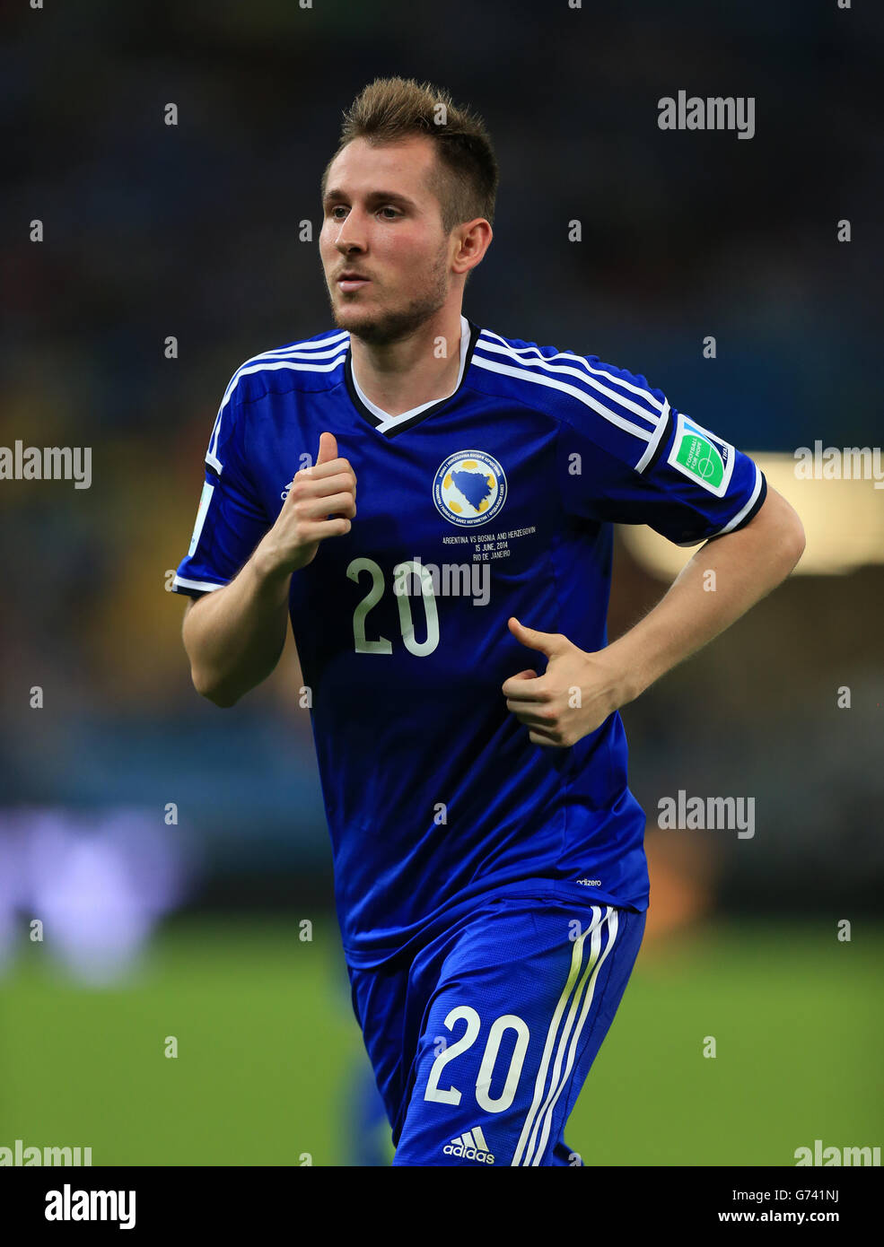 Soccer - FIFA World Cup 2014 - Group F - Argentina v Bosnia and Herzegovina - Maracana Stock Photo