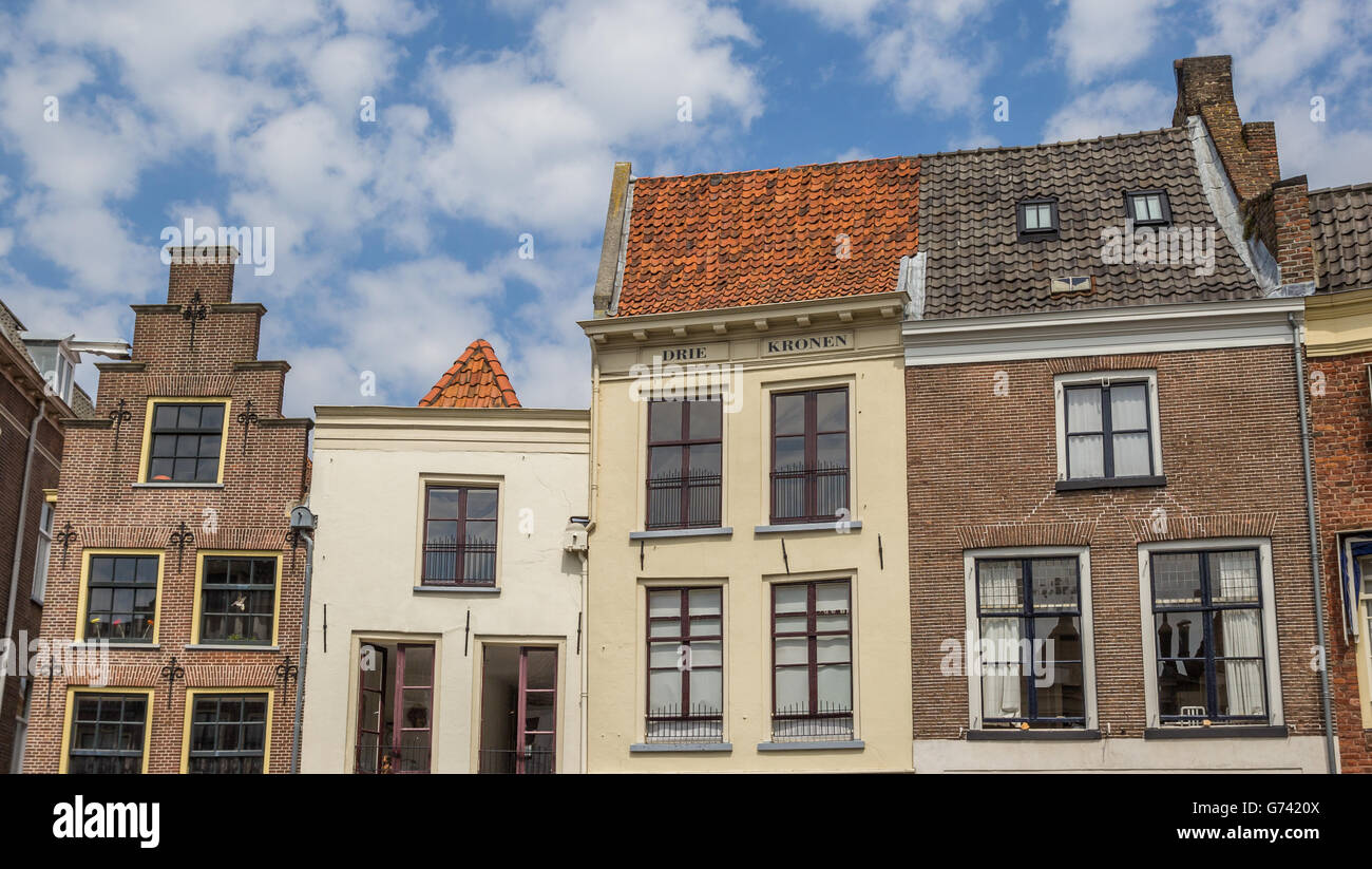 Facades of old houses in Zutphen, The Netherlands Stock Photo