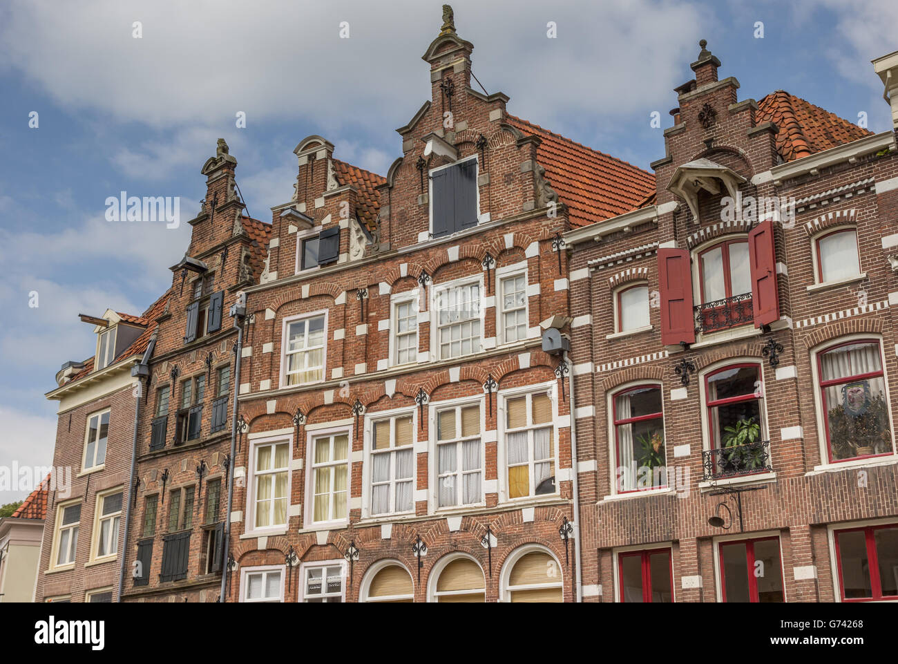 Facades of old houses in Zutphen, The Netherlands Stock Photo Alamy
