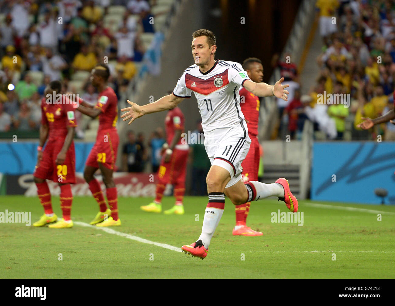 Soccer - FIFA World Cup 2014 - Group G - Germany v Ghana - Estadio Castelao Stock Photo