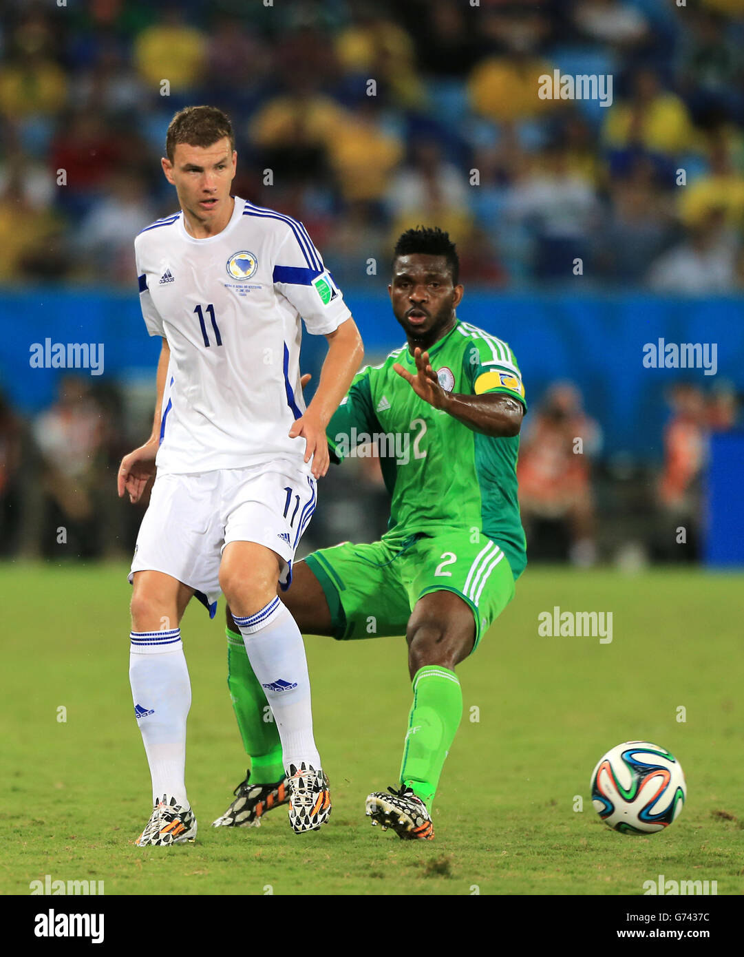 Soccer - FIFA World Cup 2014 - Group F - Nigeria v Bosnia and Herzegovina - Arena Pantanal Stock Photo