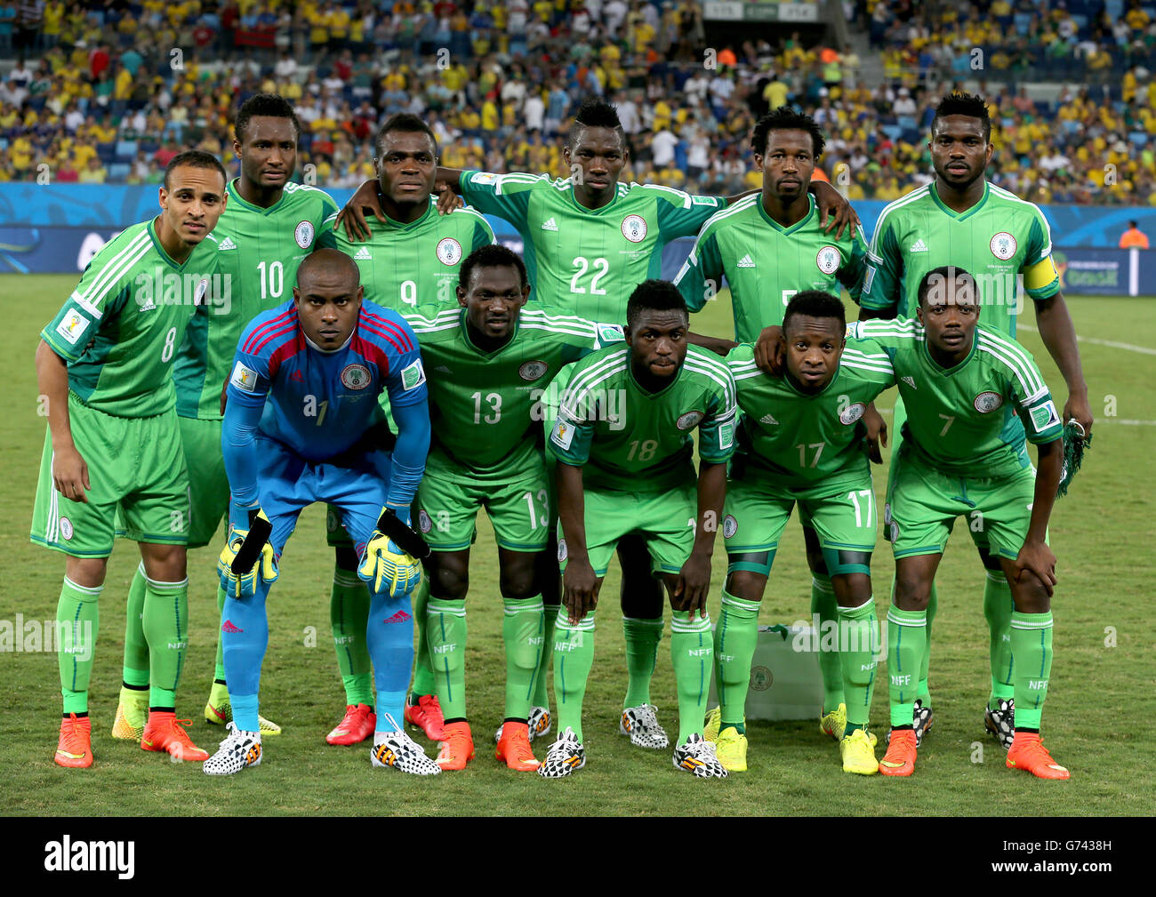 Soccer - FIFA World Cup 2014 - Group F - Nigeria v Bosnia and Herzegovina - Arena Pantanal Stock Photo