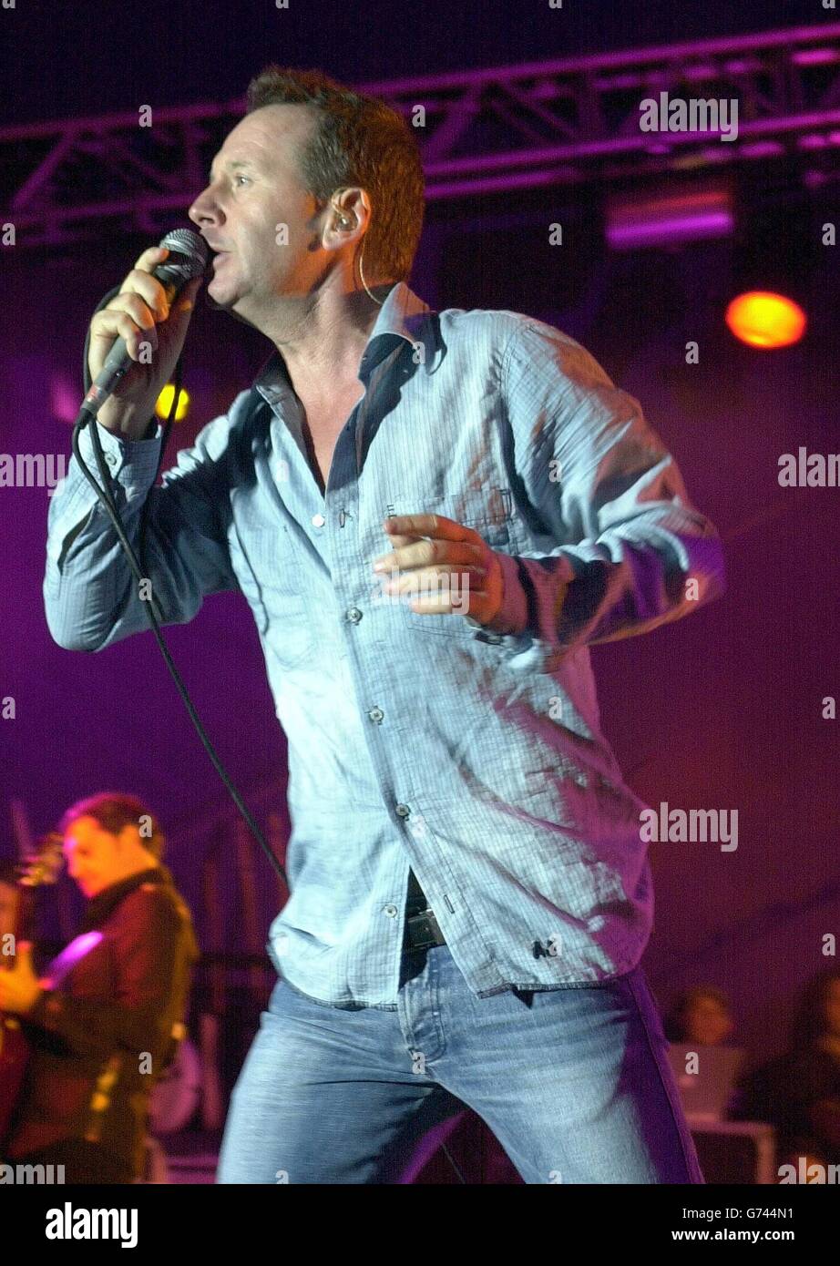 Jim Kerr Simple Minds Performing High Resolution Stock Photography and