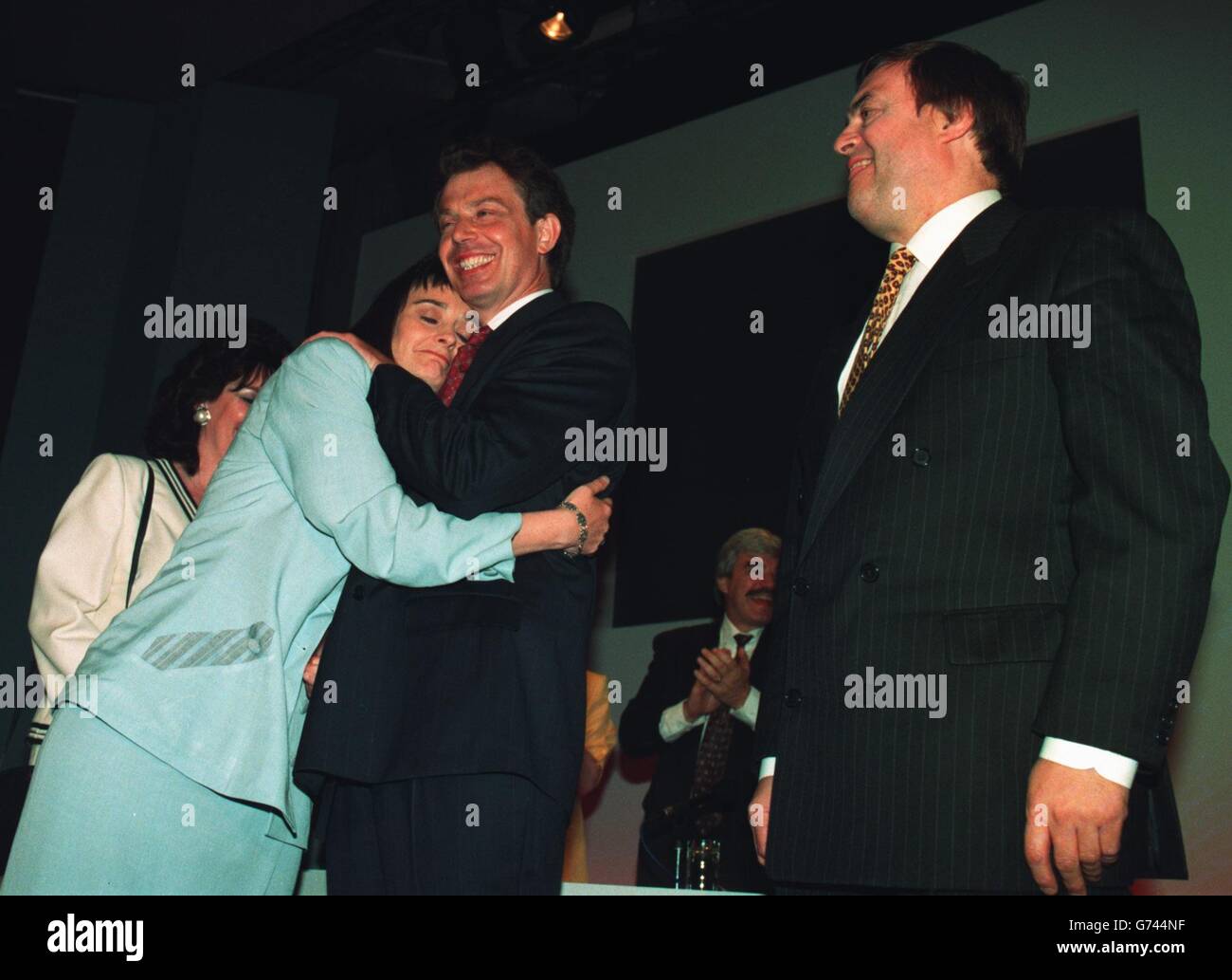 Politics john prescott tony blair labourhistorycollection hi-res stock