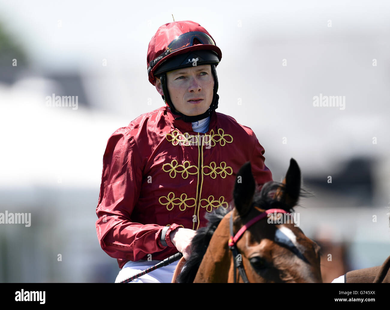 Horse Racing - Investec Ladies Day 2014 - Epsom Downs Racecourse Stock Photo
