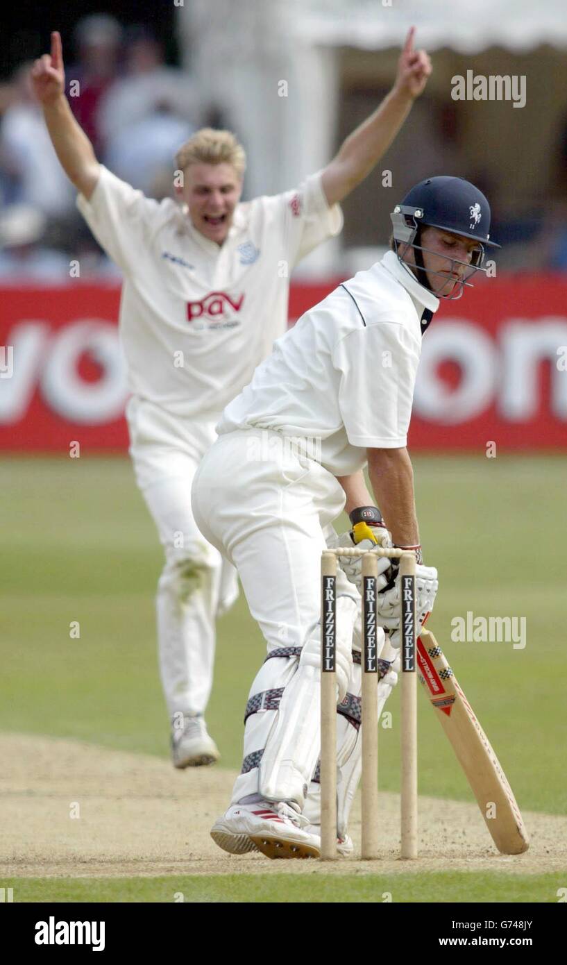 Sport cricket action luke wright alex loudon hi-res stock photography ...