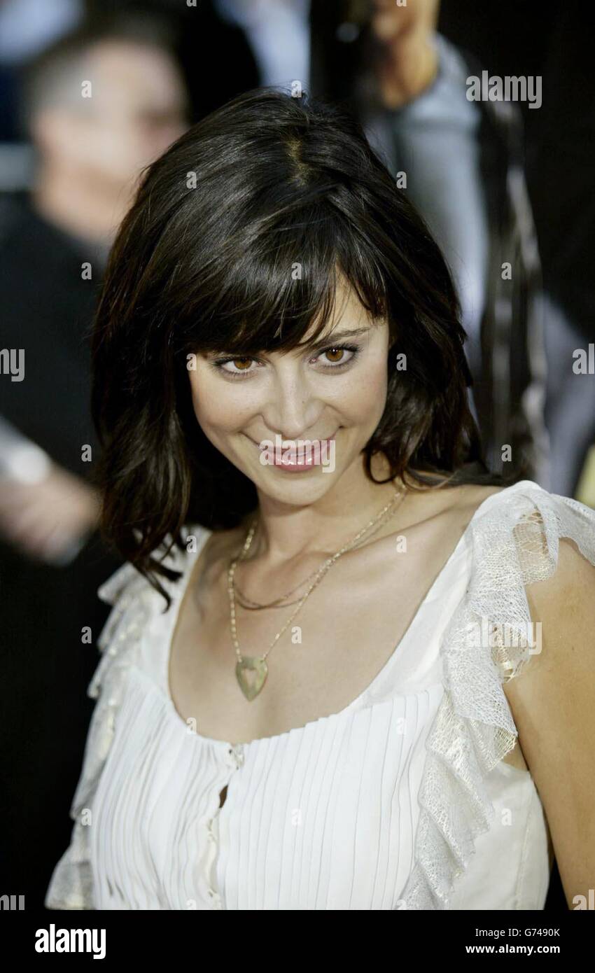 Actress Catherine Bell arrives for the premiere of new thriller film 'Collateral' in Los Angeles. Stock Photo