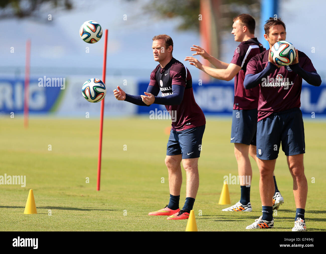 Soccer - FIFA World Cup 2014 - Group D - Uruguay v England - England Training and Press Conference - Urca Military Training G... Stock Photo