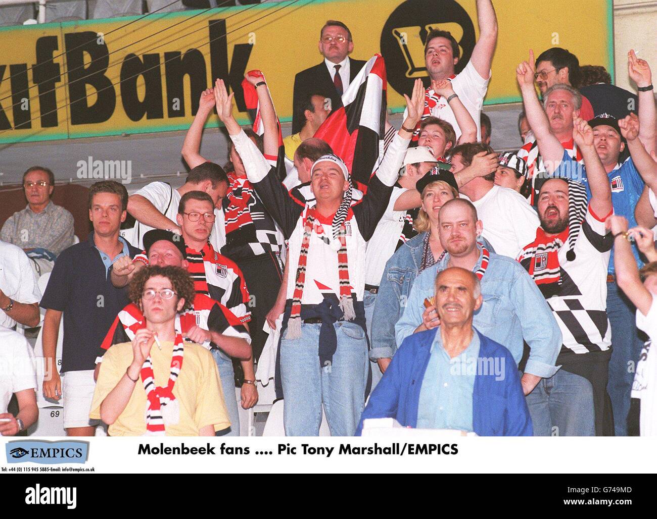 Turkish Soccer Molenbeek fans Stock Photo Alamy