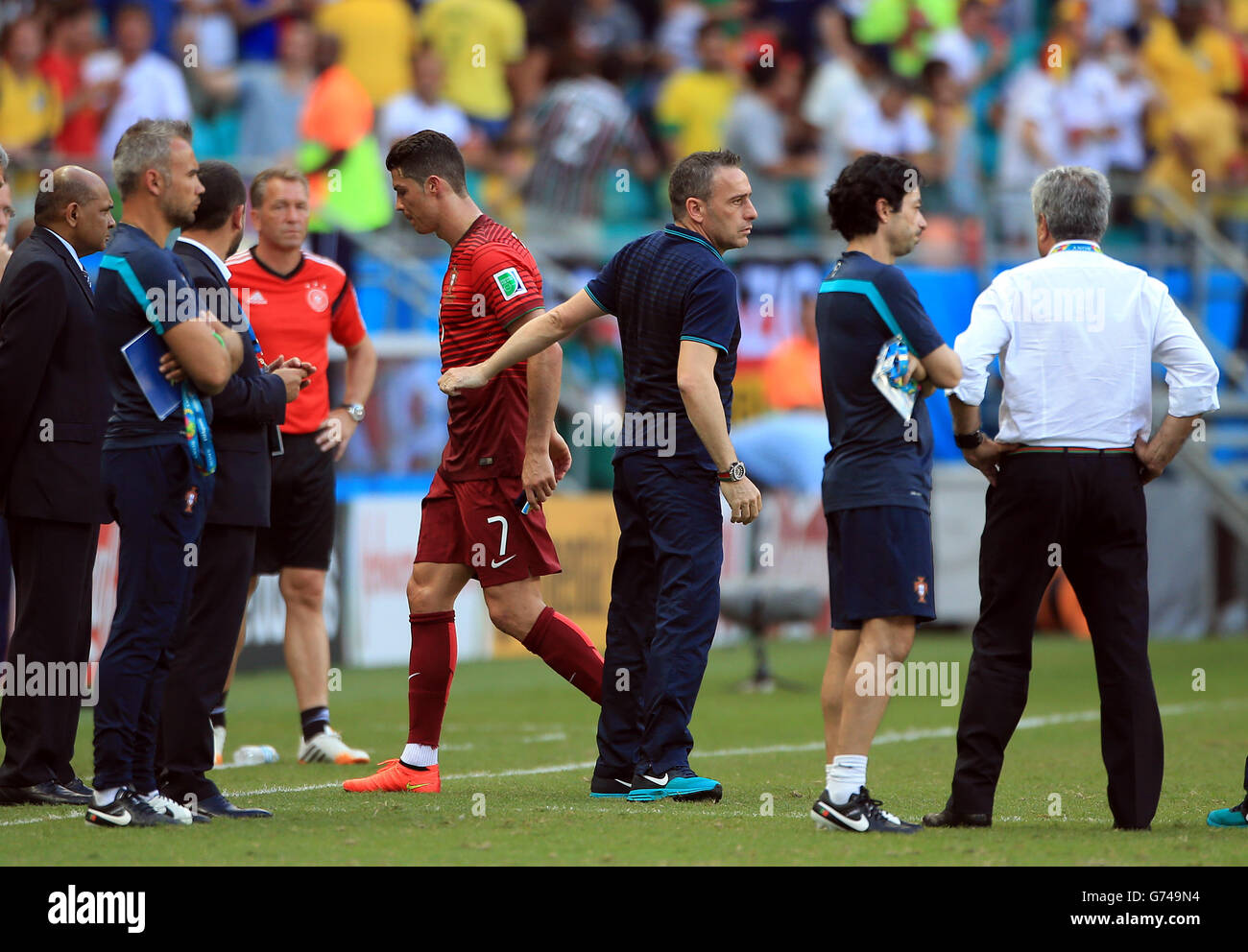 Soccer - FIFA World Cup 2014 - Group G - Germany v Portugal - Arena Fonte Nova Stock Photo