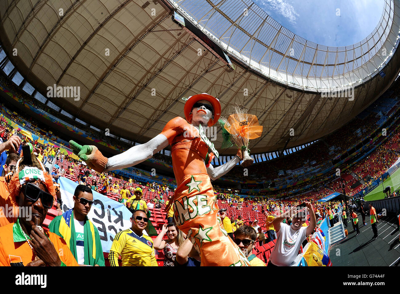 Soccer - FIFA World Cup 2014 - Group C - Colombia v Ivory Coast - Estadio Nacional Stock Photo