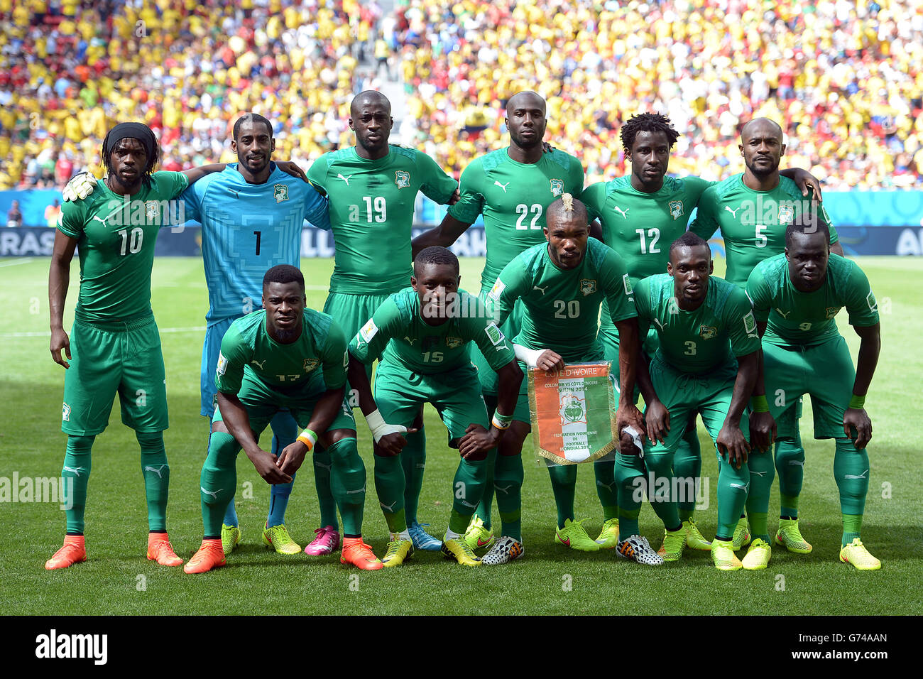 Soccer - FIFA World Cup 2014 - Group C - Colombia v Ivory Coast - Estadio Nacional Stock Photo