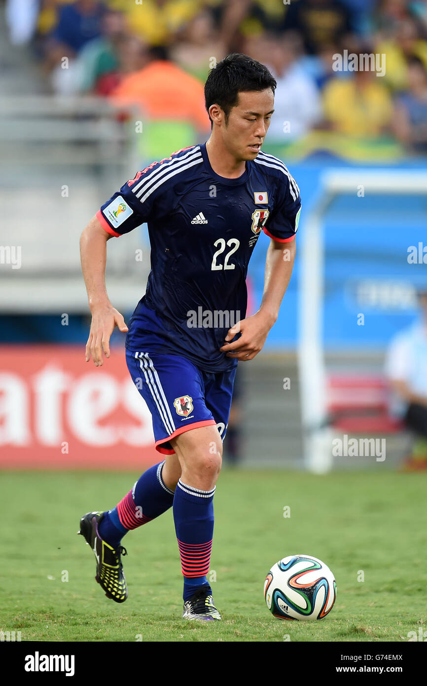 Soccer - FIFA World Cup 2014 - Group C - Japan v Colombia - Arena Pantanal. Japan's Maya Yoshida Stock Photo