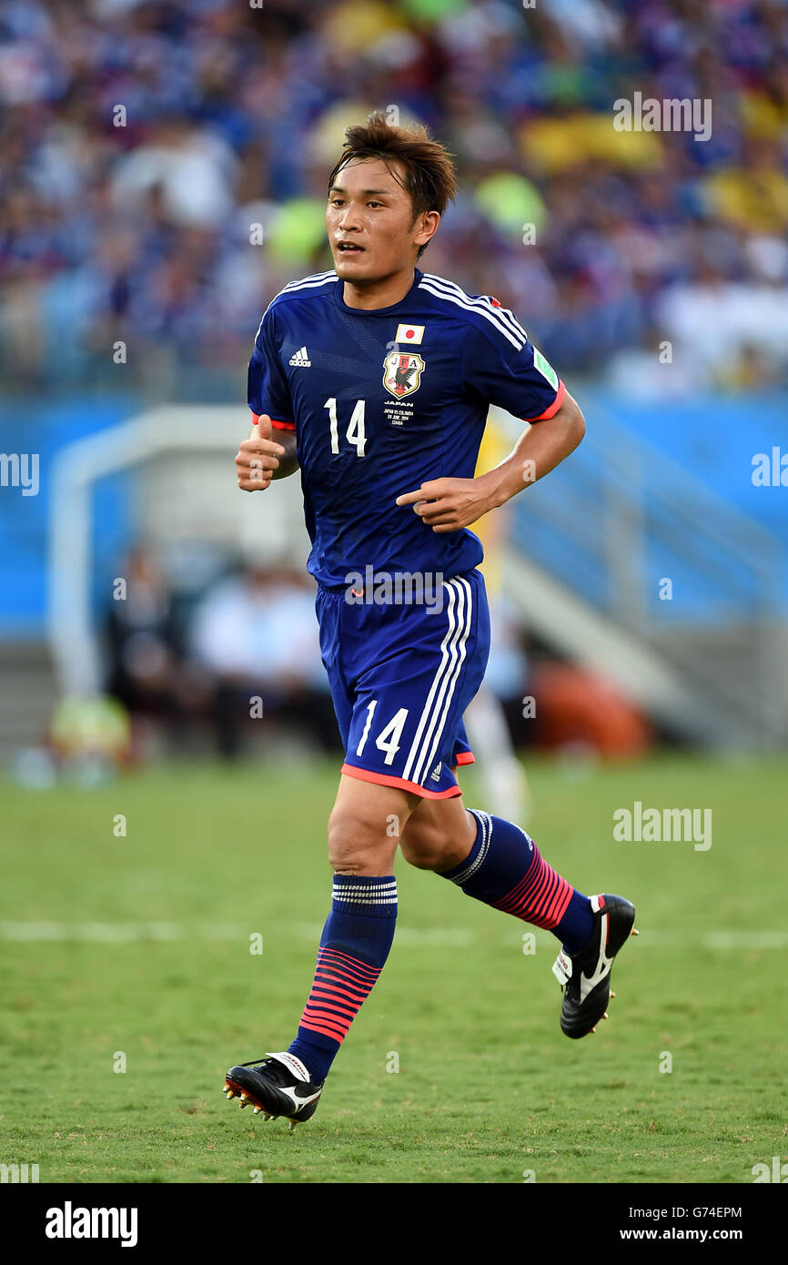 Soccer - FIFA World Cup 2014 - Group C - Japan v Colombia - Arena Pantanal. Japan's Toshihiro Aoyama Stock Photo
