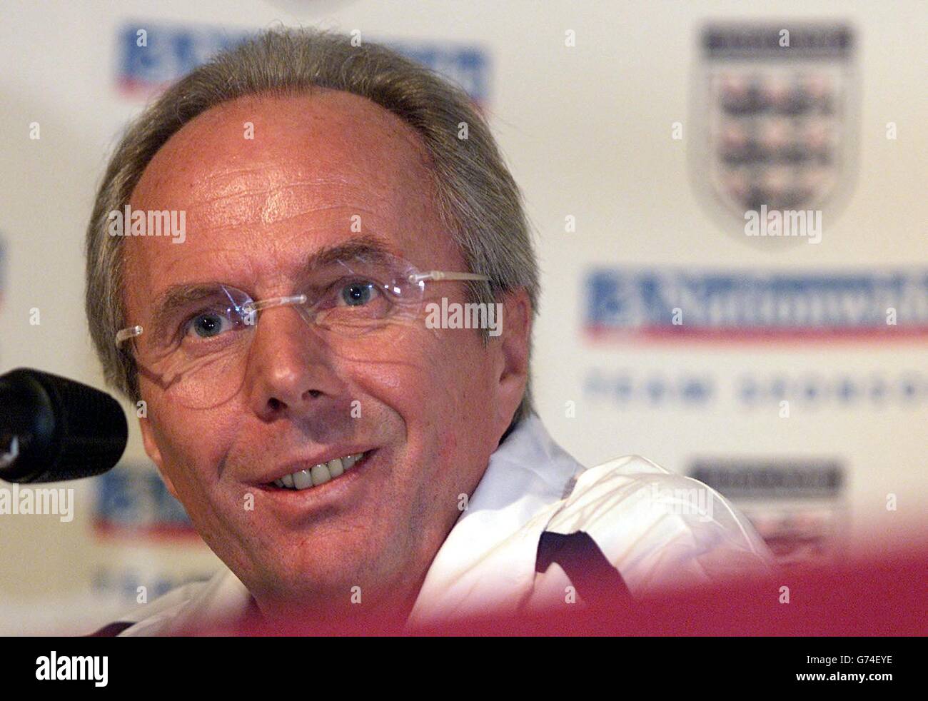 England manager Sven Goran Eriksson Stock Photo - Alamy