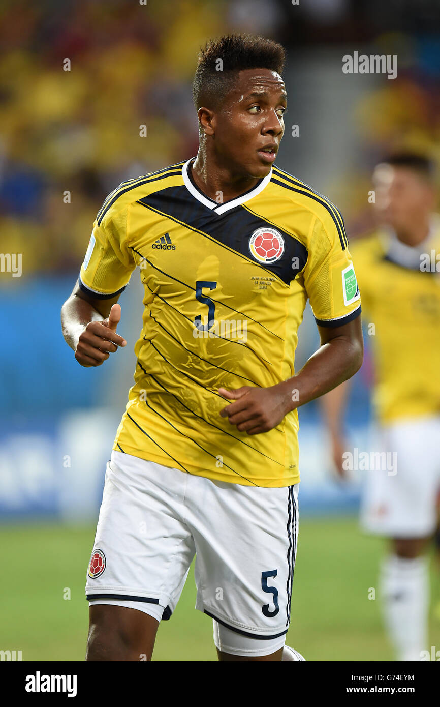 Soccer - FIFA World Cup 2014 - Group C - Japan v Colombia - Arena Pantanal Stock Photo