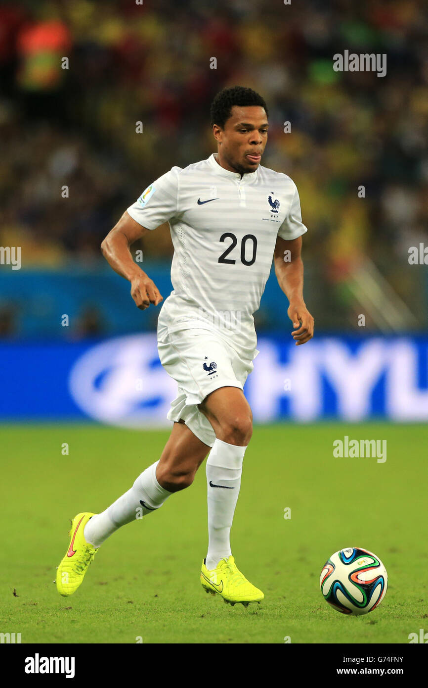 Soccer - FIFA World Cup 2014 - Group E - Ecuador v France - Estadio Maracana. Loic Remy, France Stock Photo