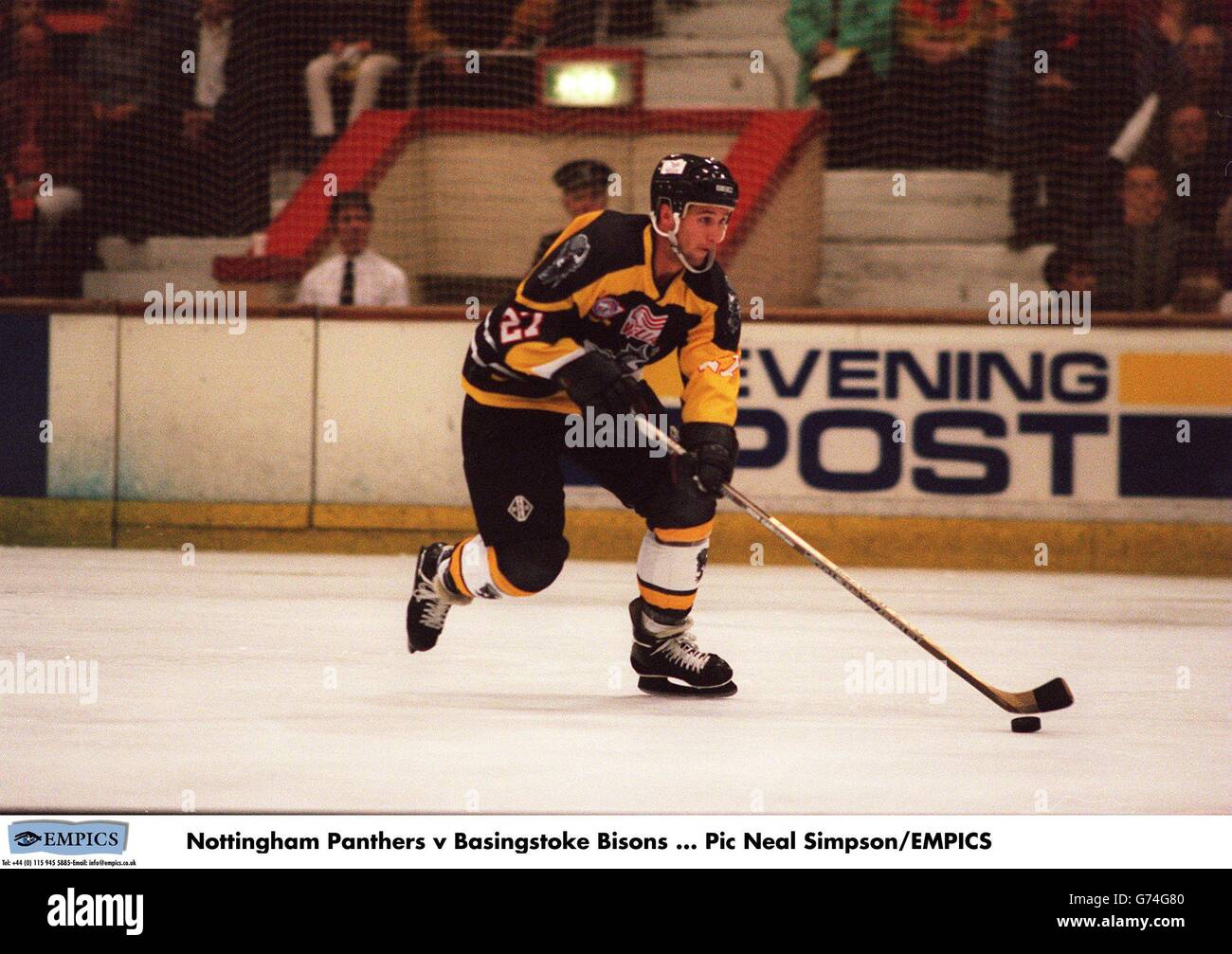 Ice Hockey. Nottingham Panthers v Basingstoke Bisons Stock Photo Alamy