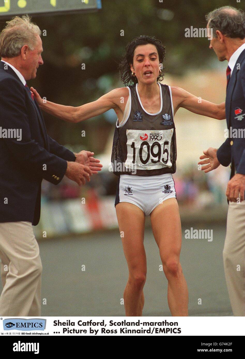 Sheila Catford, Scotland-marathon ... Picture by Ross Kinnaird/EMPICS Stock Photo
