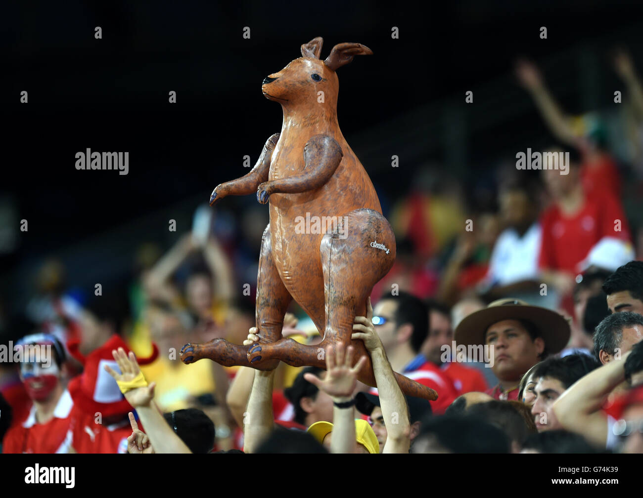 Soccer - FIFA World Cup 2014 - Group B - Chile v Australia - Arena Pantanal Stock Photo