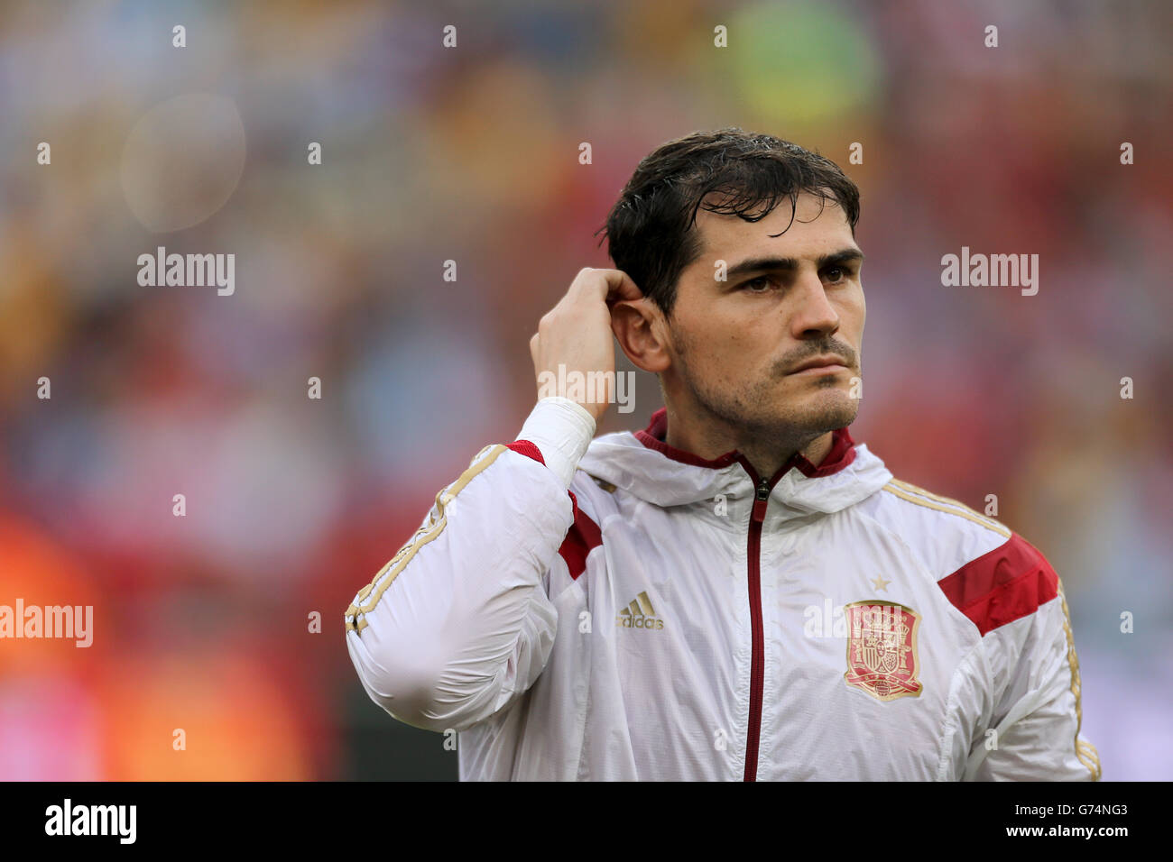 Soccer - FIFA World Cup 2014 - Group B - Spain v Chile - Maracana. Iker Casillas, Spain goalkeeper Stock Photo