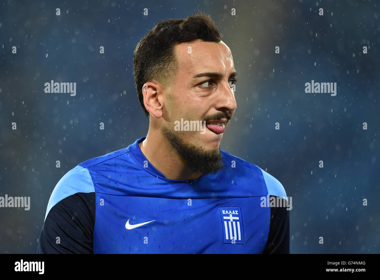 Soccer - FIFA World Cup 2014 - Group C - Japan v Greece - Greece Training and Press Conference - Estadio das Dunas. Greece's Konstantinos Mitroglou during a training session at Arena das Dunas in Natal Stock Photo