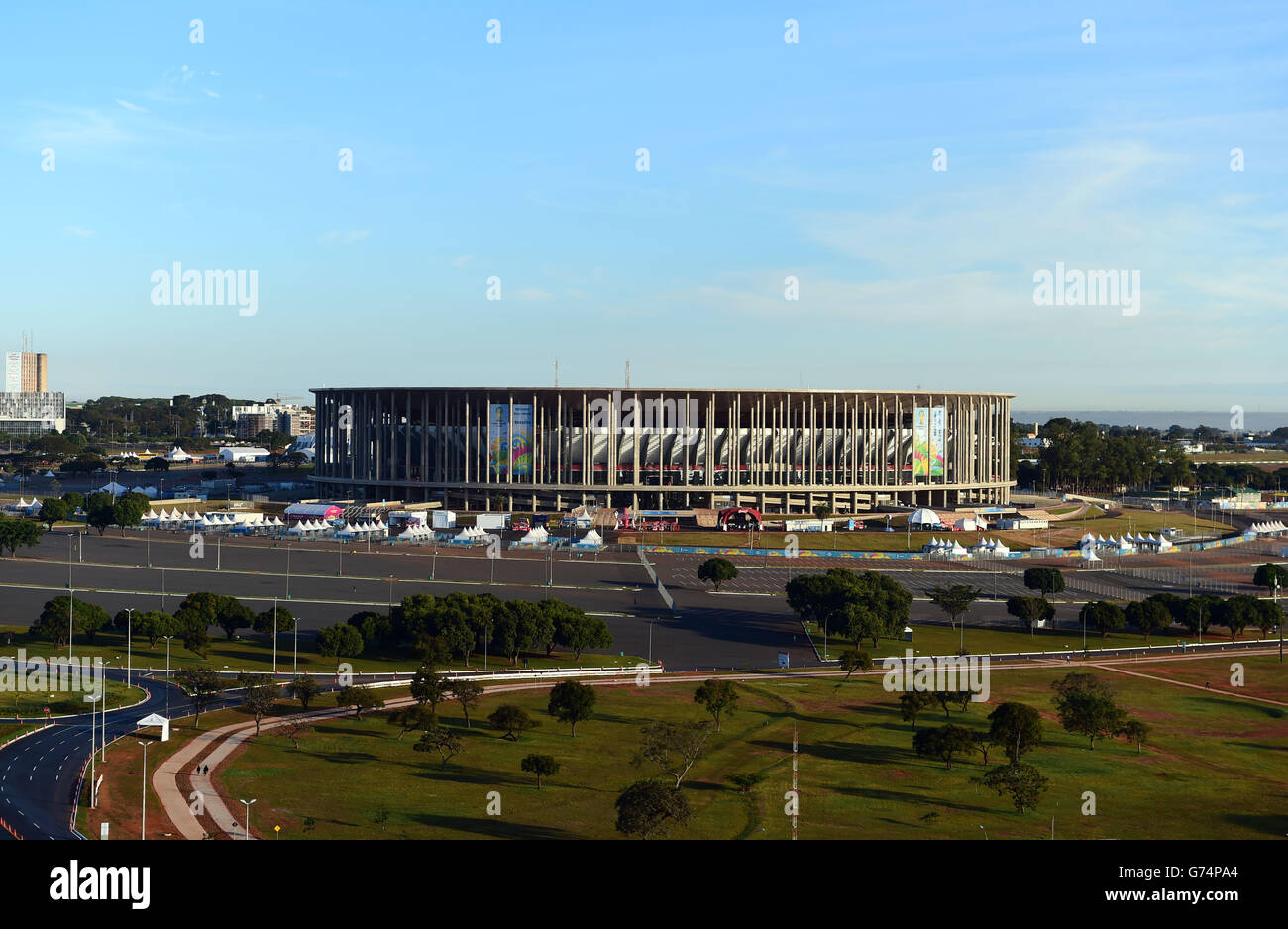 Soccer - FIFA World Cup 2014 - Group C - Colombia v Ivory Coast - Estadio Nacional. A general view of the Estadio Nacional, Brasilia Stock Photo