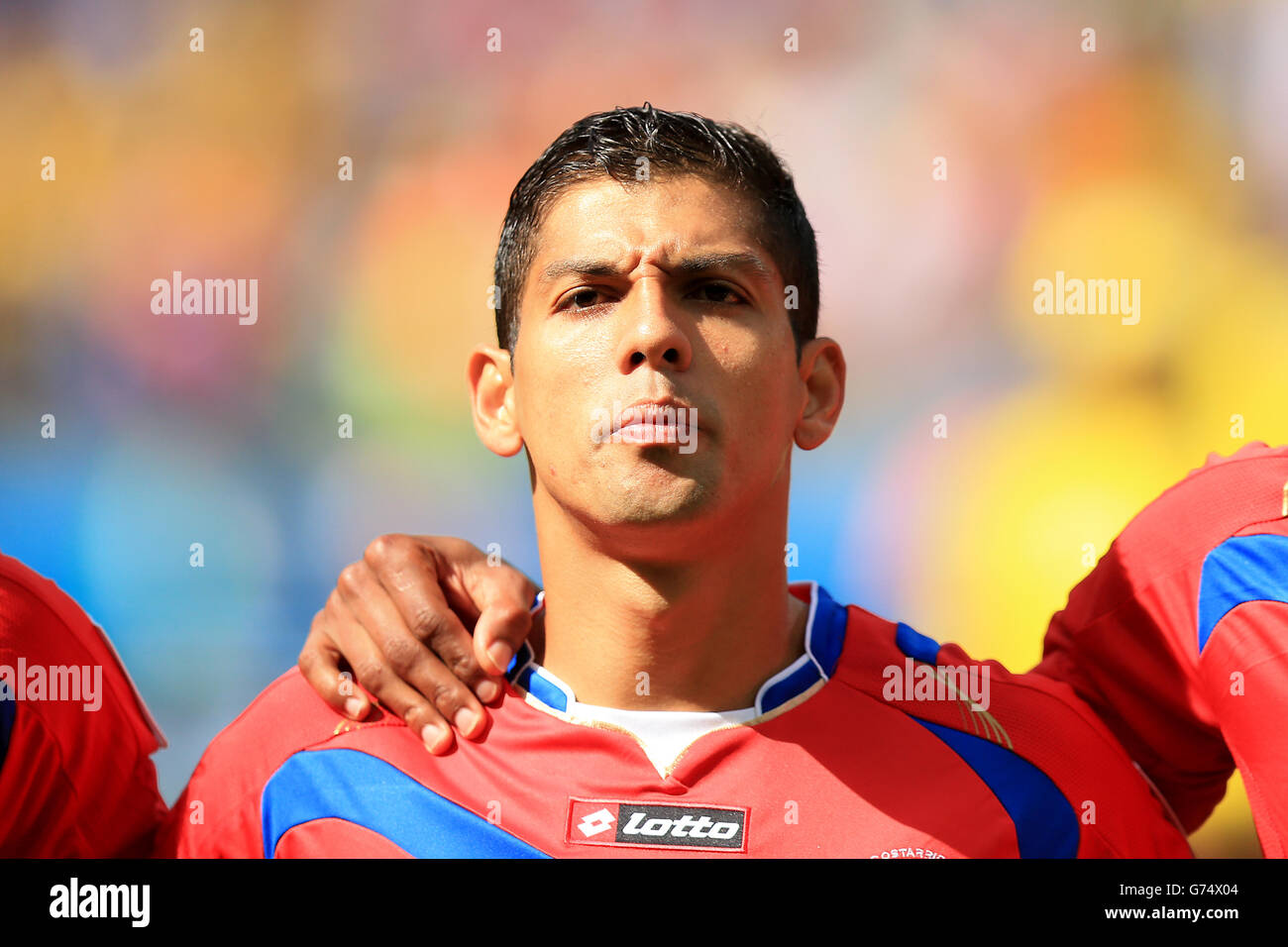 Soccer - FIFA World Cup 2014 - Group D - Costa Rica v England - Estadio Mineirao. Costa Rica's Cristian Gamboa Stock Photo