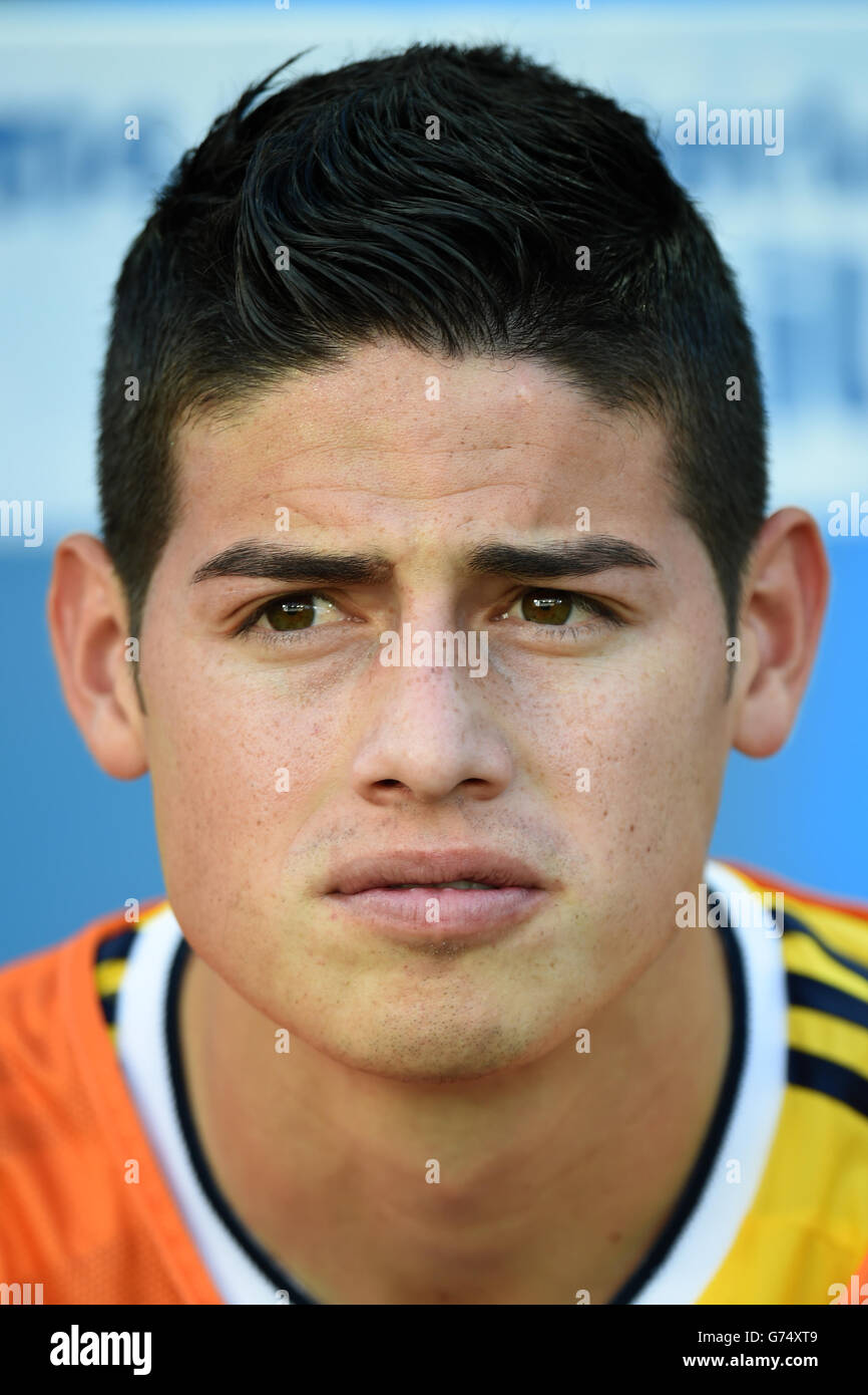 Soccer - FIFA World Cup 2014 - Group C - Japan v Colombia - Arena Pantanal. James Rodriguez, Columbia Stock Photo