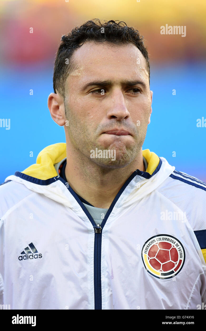 Soccer - FIFA World Cup 2014 - Group C - Japan v Colombia - Arena Pantanal. Colombia Goalkeeper David Ospina Stock Photo