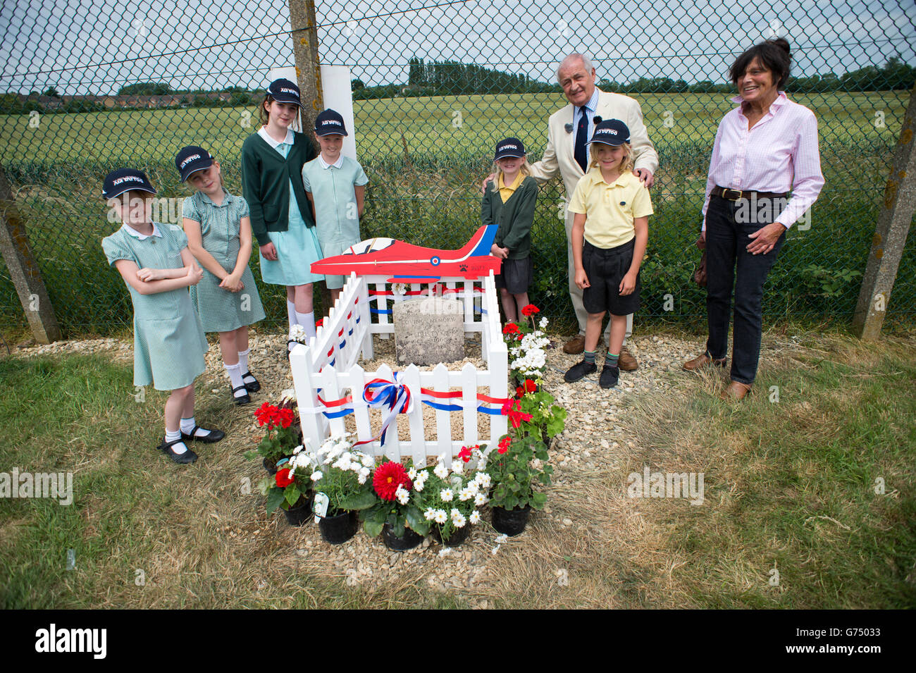 Red Arrows dog grave restored Stock Photo