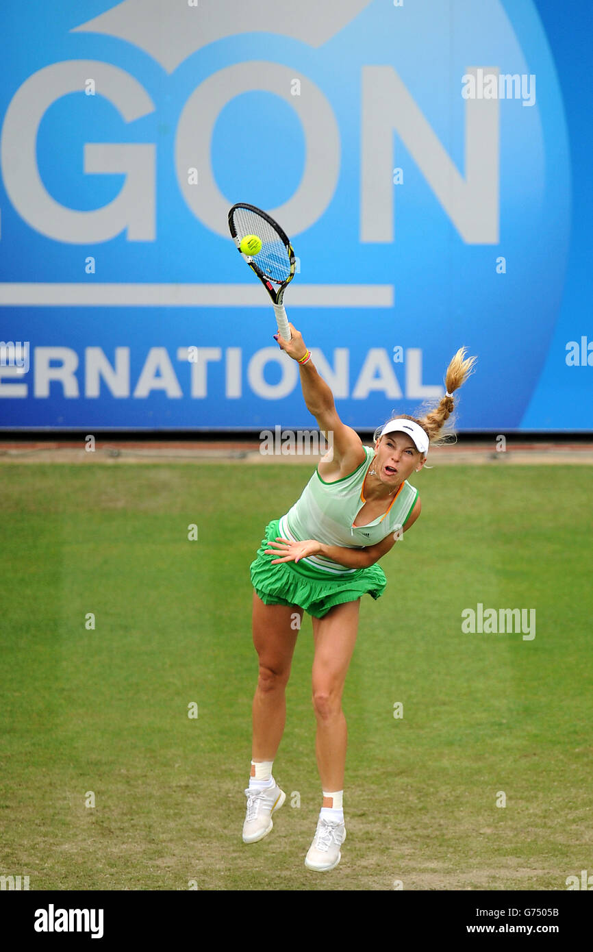 Martina Hingis in action during her doubles match with Flavia Pennetta