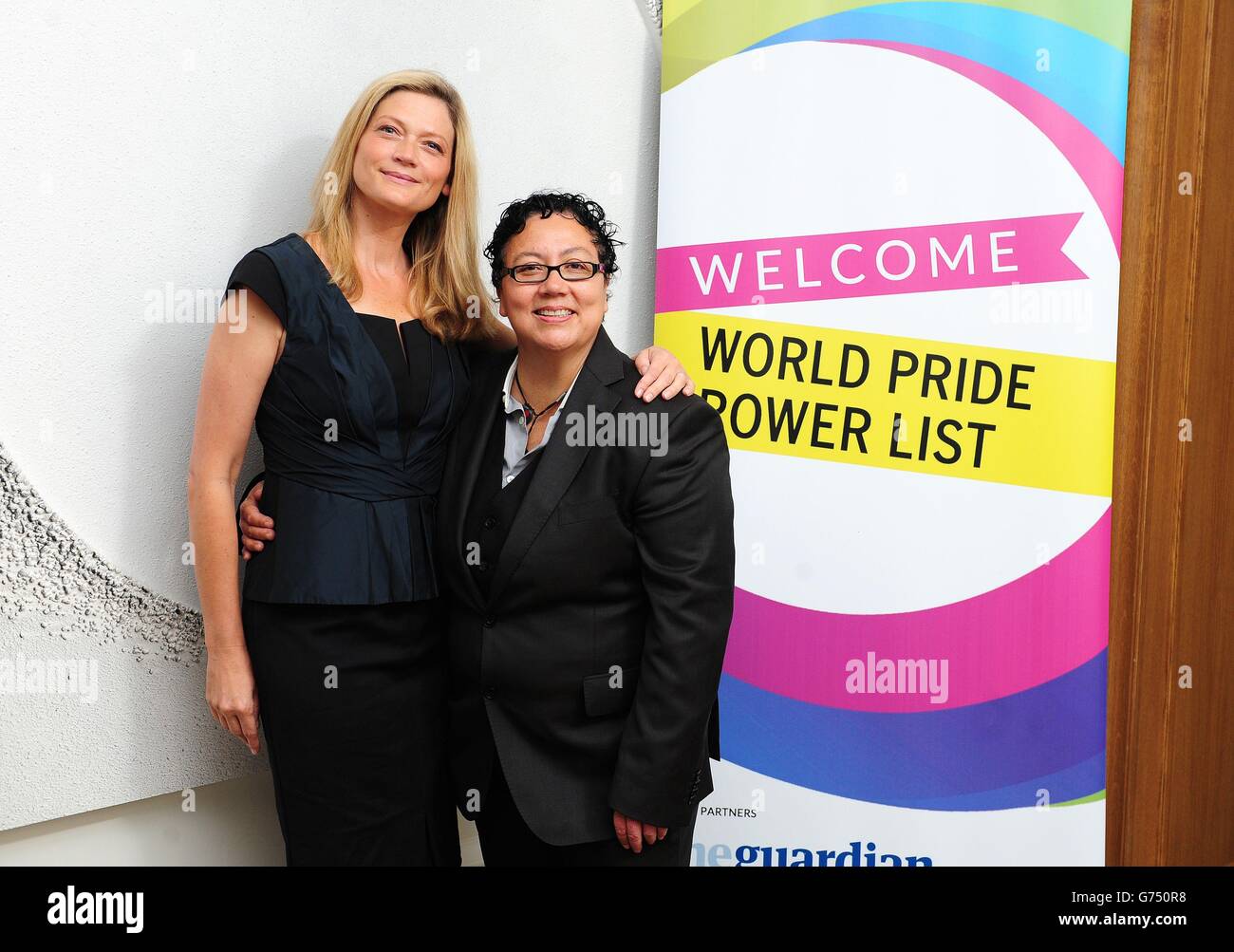 Sophie Ward (left) and Rena Brannan attending the World Pride Power List 2014 event at the Corinthia Hotel, London. Stock Photo