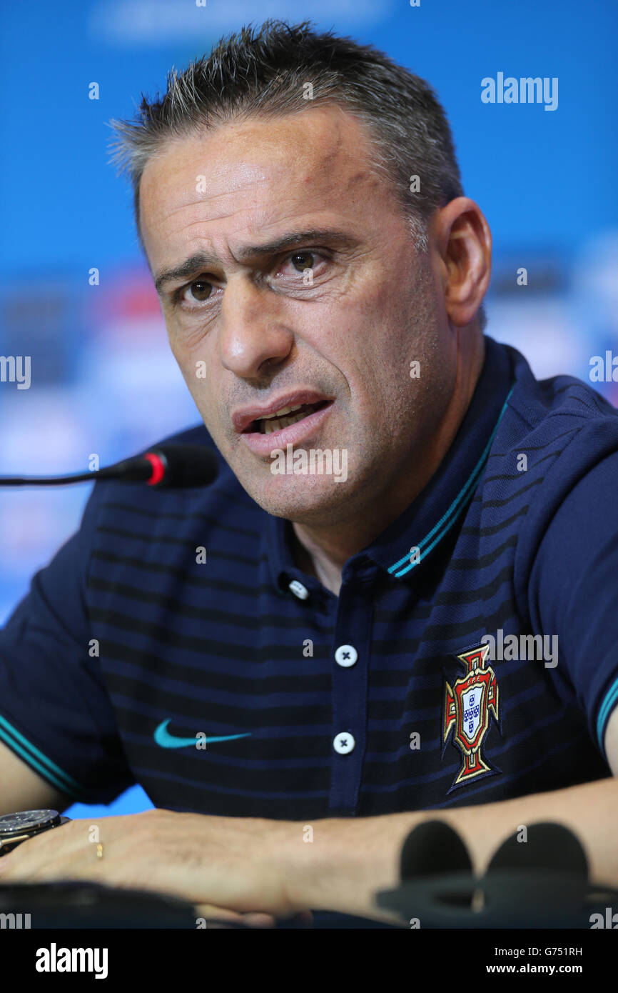 Soccer - FIFA World Cup 2014 - Group G - Germany v Portugal - Portugal Press Conference - Arena Fonte Nova Stock Photo