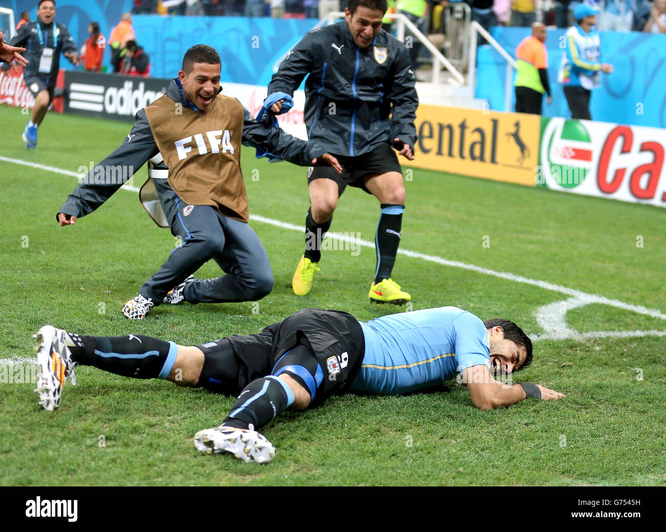 Soccer - FIFA World Cup 2014 - Group D - Uruguay v England - Estadio Do Sao Paulo Stock Photo
