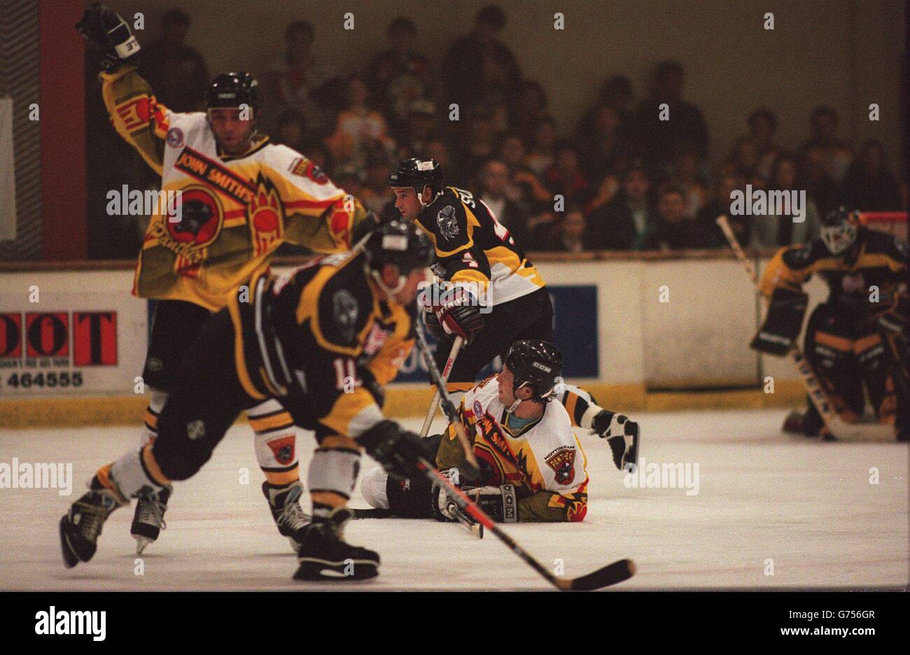 Ice Hockey Nottingham Panthers v Basingstoke Bison Stock Photo Alamy