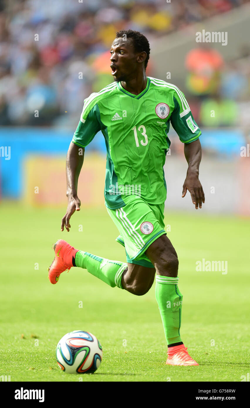 Soccer - FIFA World Cup 2014 - Group F - Nigeria v Argentina - Estadio Beira-Rio. Fredy Guarin, Nigeria Stock Photo