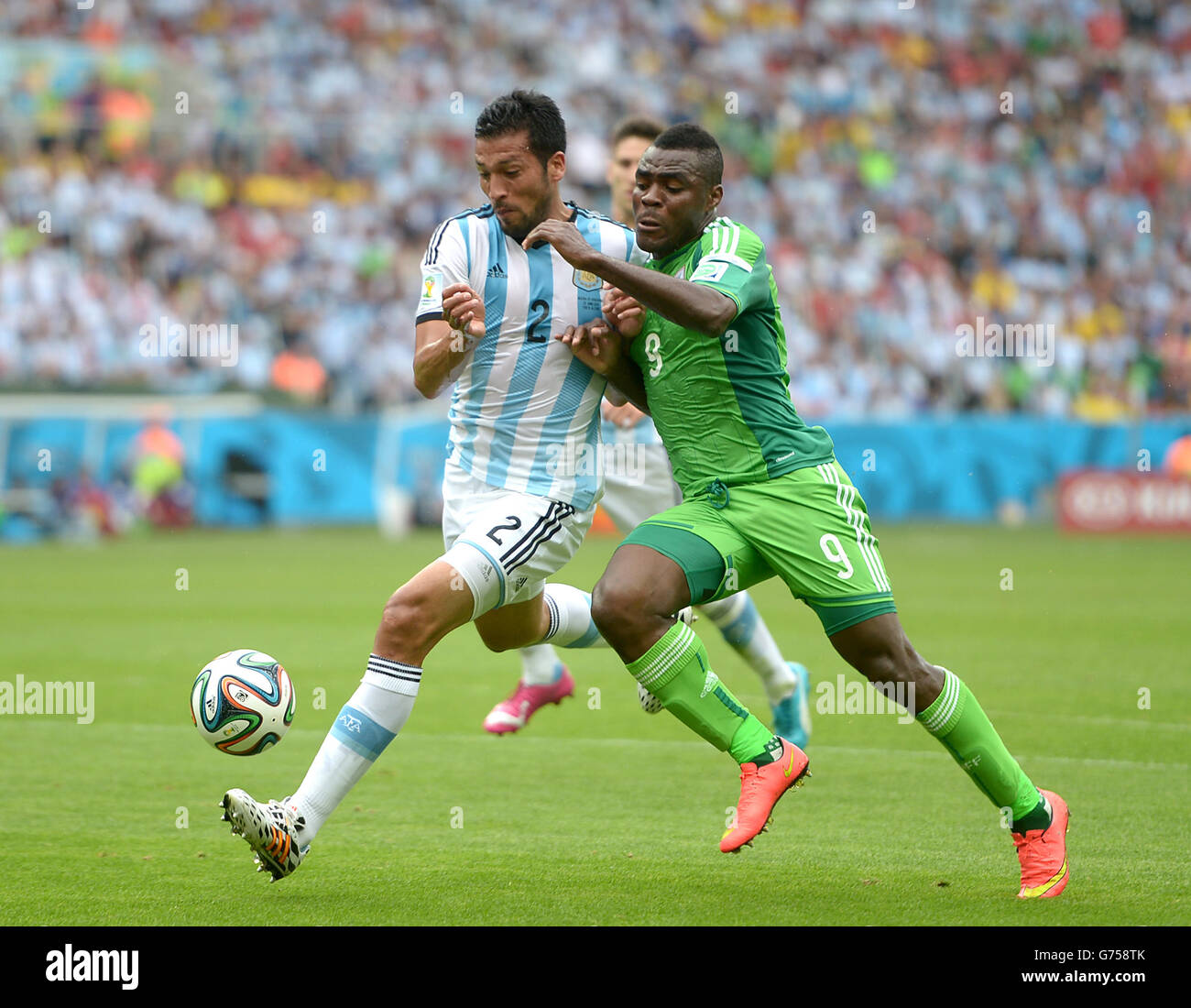 Soccer - FIFA World Cup 2014 - Group F - Nigeria v Argentina - Estadio Beira-Rio Stock Photo