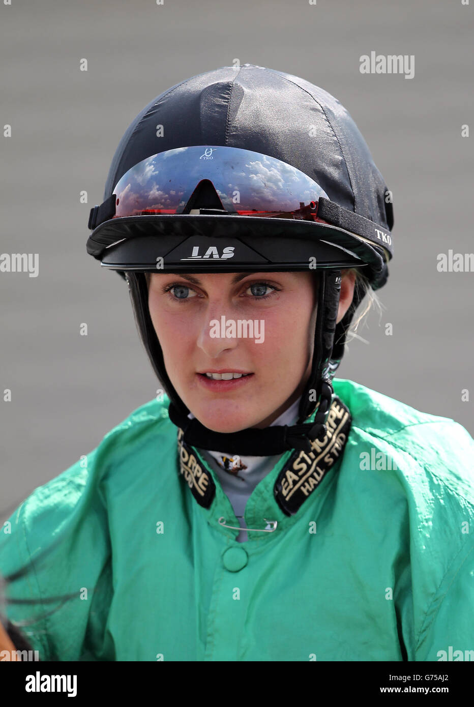 Horse Racing - Southwell Racecourse. Rachel Richardson, Jockey Stock Photo