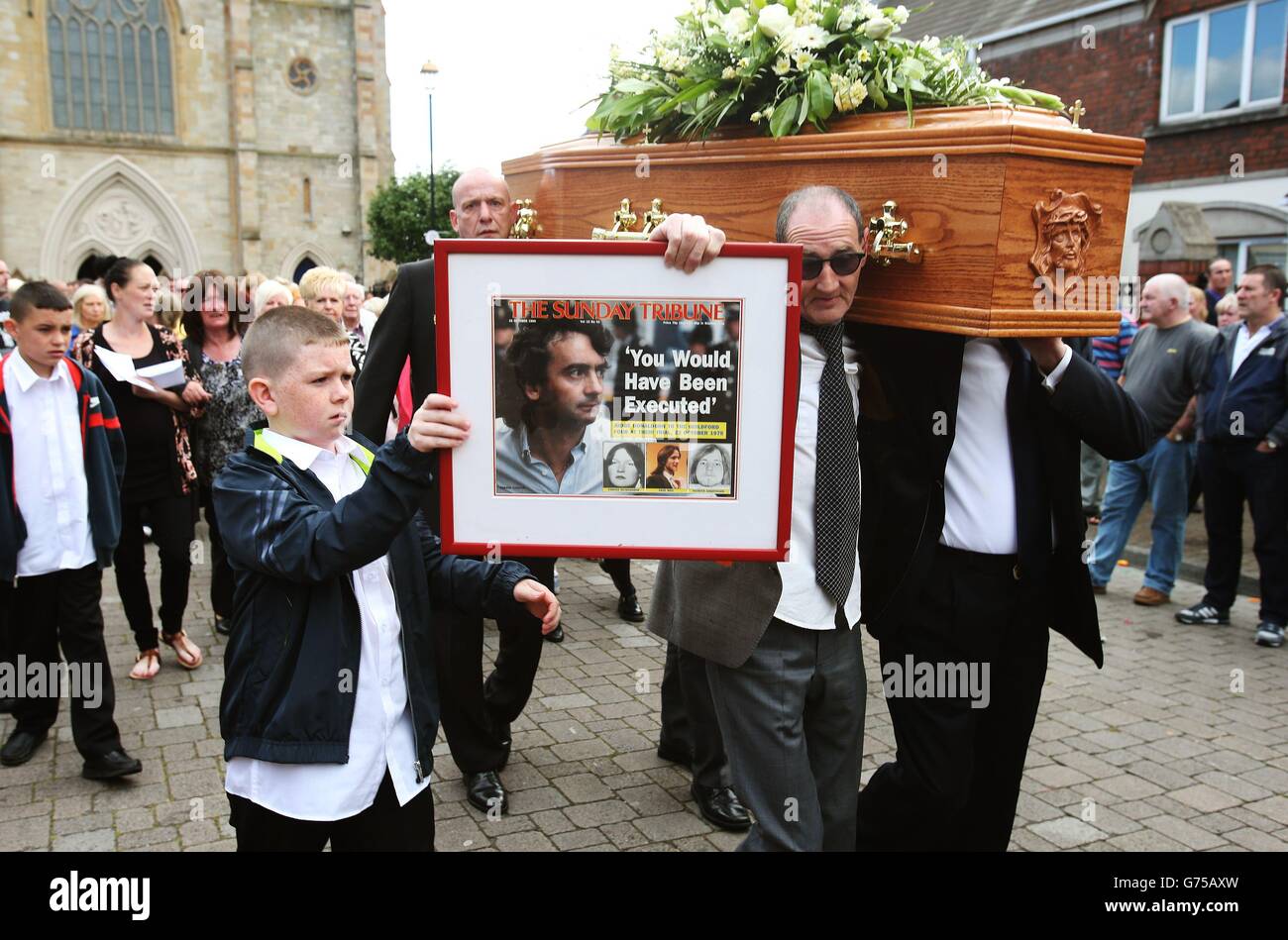 Gerry Conlon funeral Stock Photo