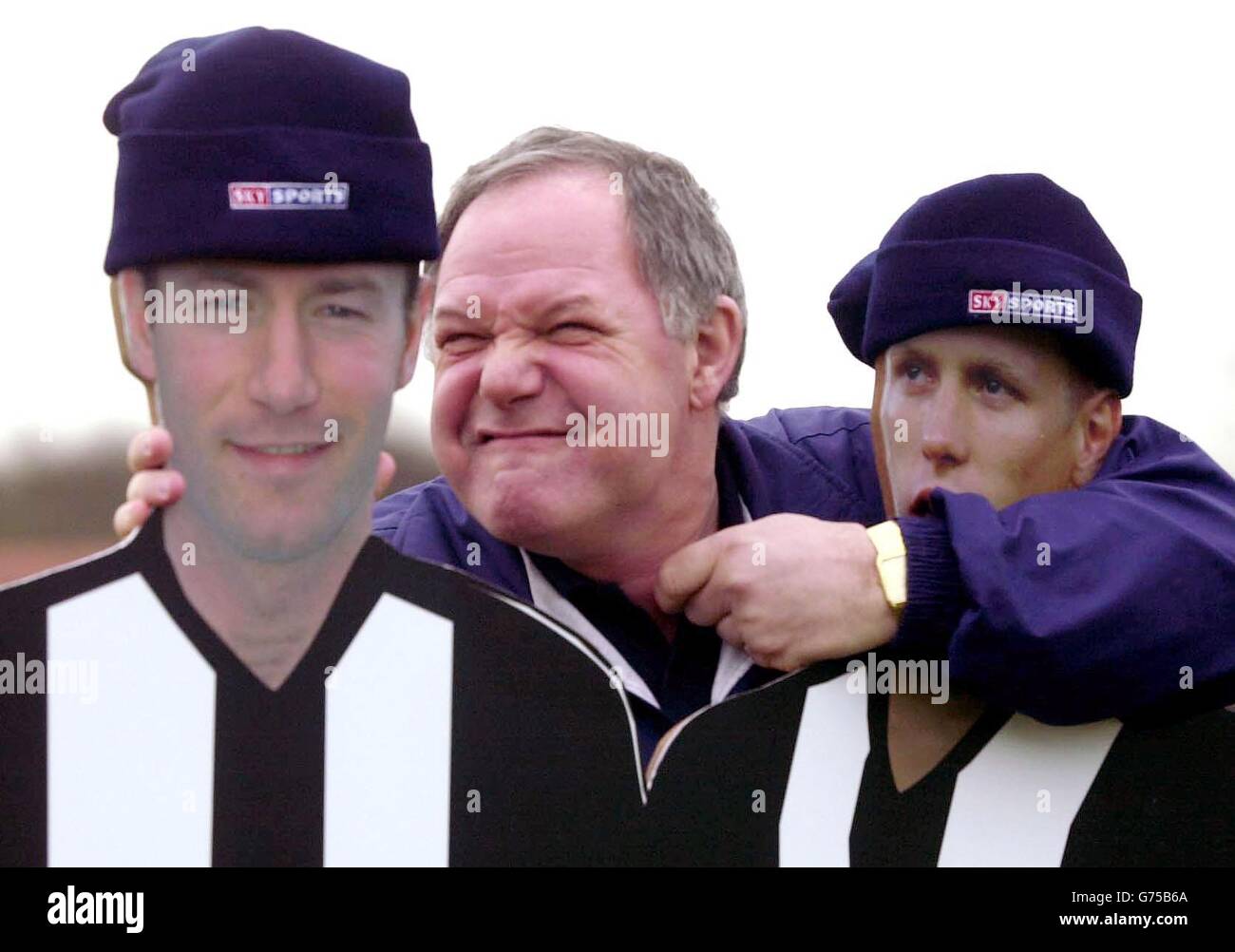 Peterborough manager Barry Fry has fun with life size cardboard cutouts