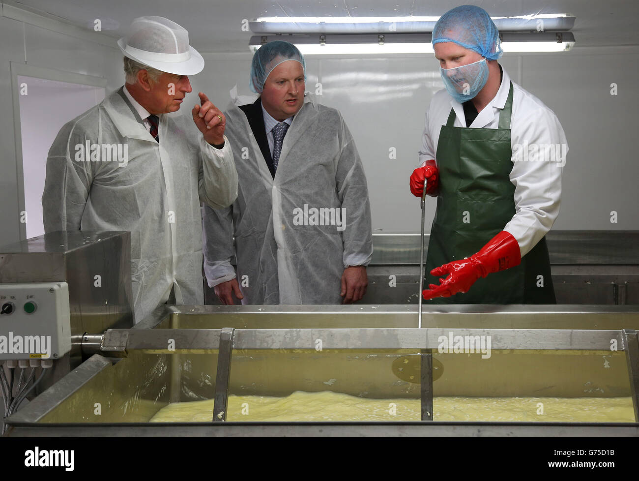 Carwyn Adams, owner of Caws Cenarth Cheese and Jan Suja (right), head