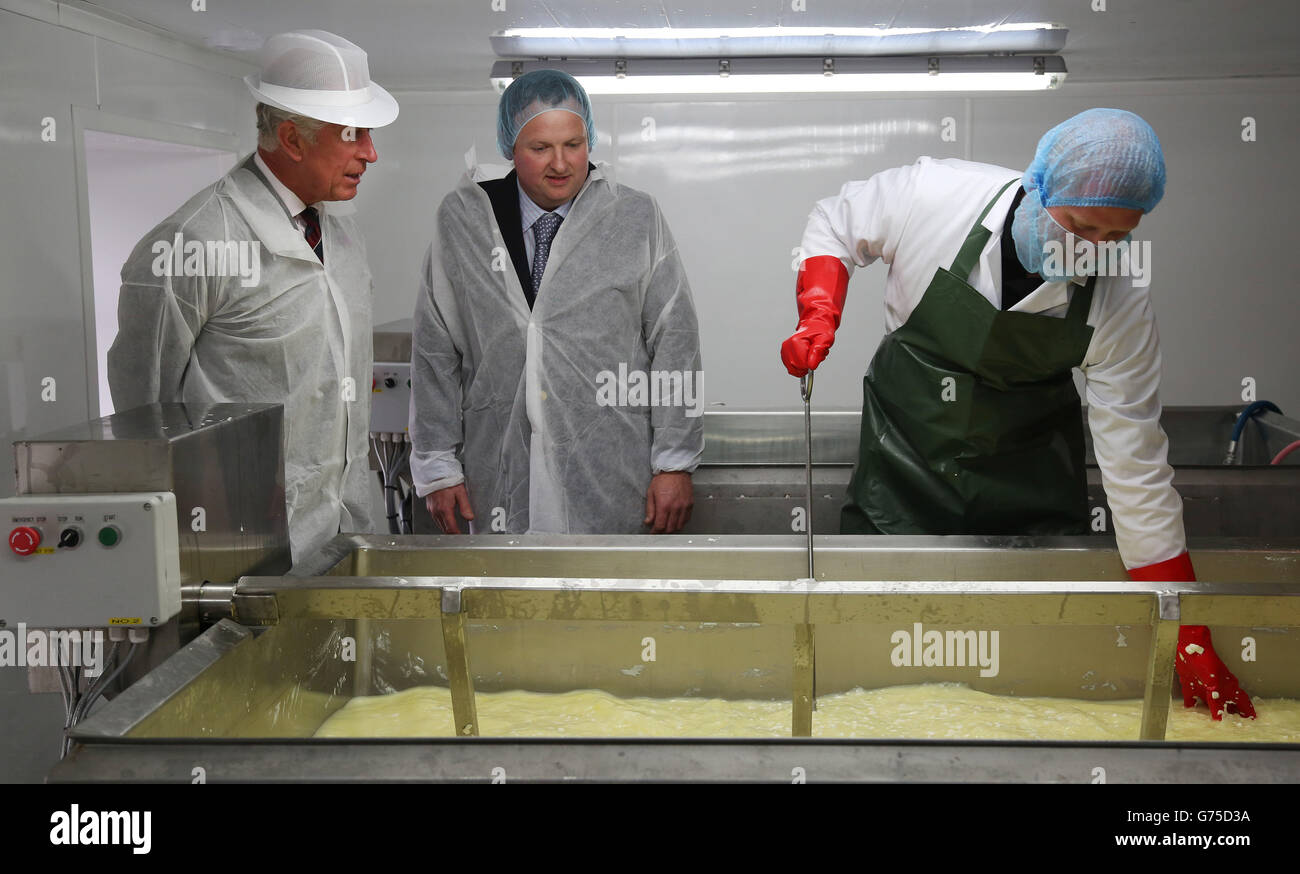 Carwyn Adams, owner of Caws Cenarth Cheese and Jan Suja (right), head