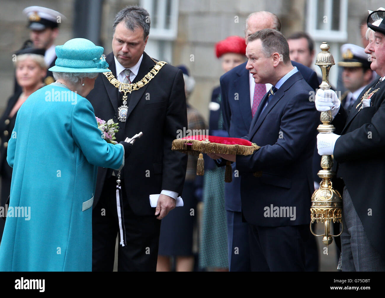 Ceremony of the keys stock photo alamy
